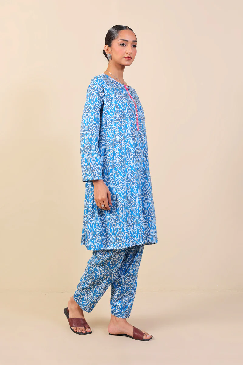 2-Piece Block Printed Saga Set - Image 3