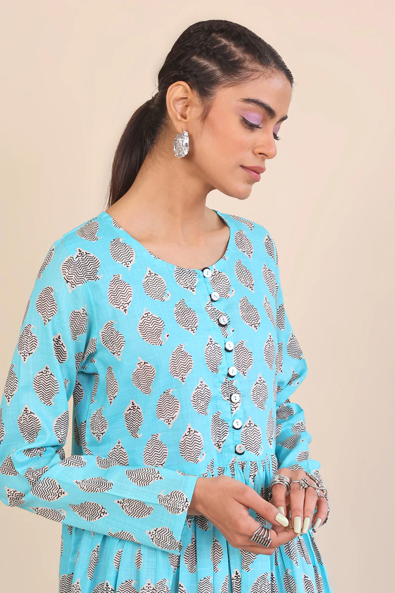Paisley Block Dress - Image 2
