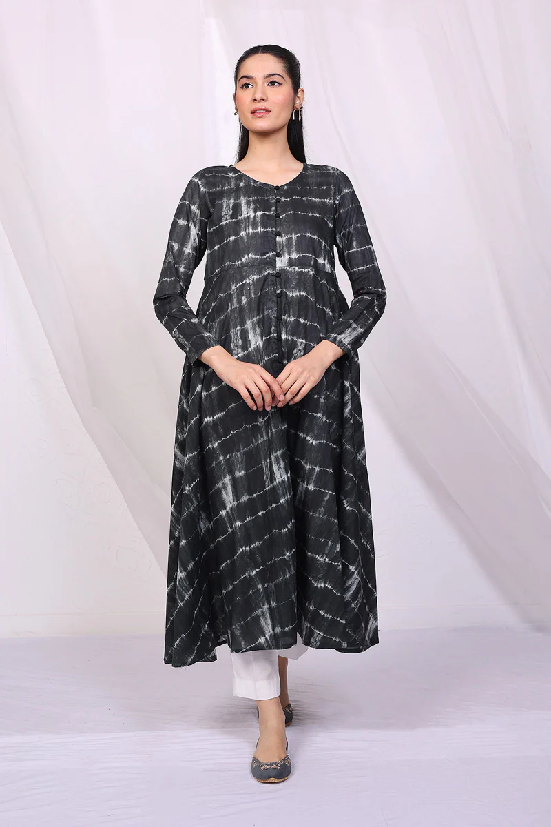 Mehtab Printed Dress - Image 3
