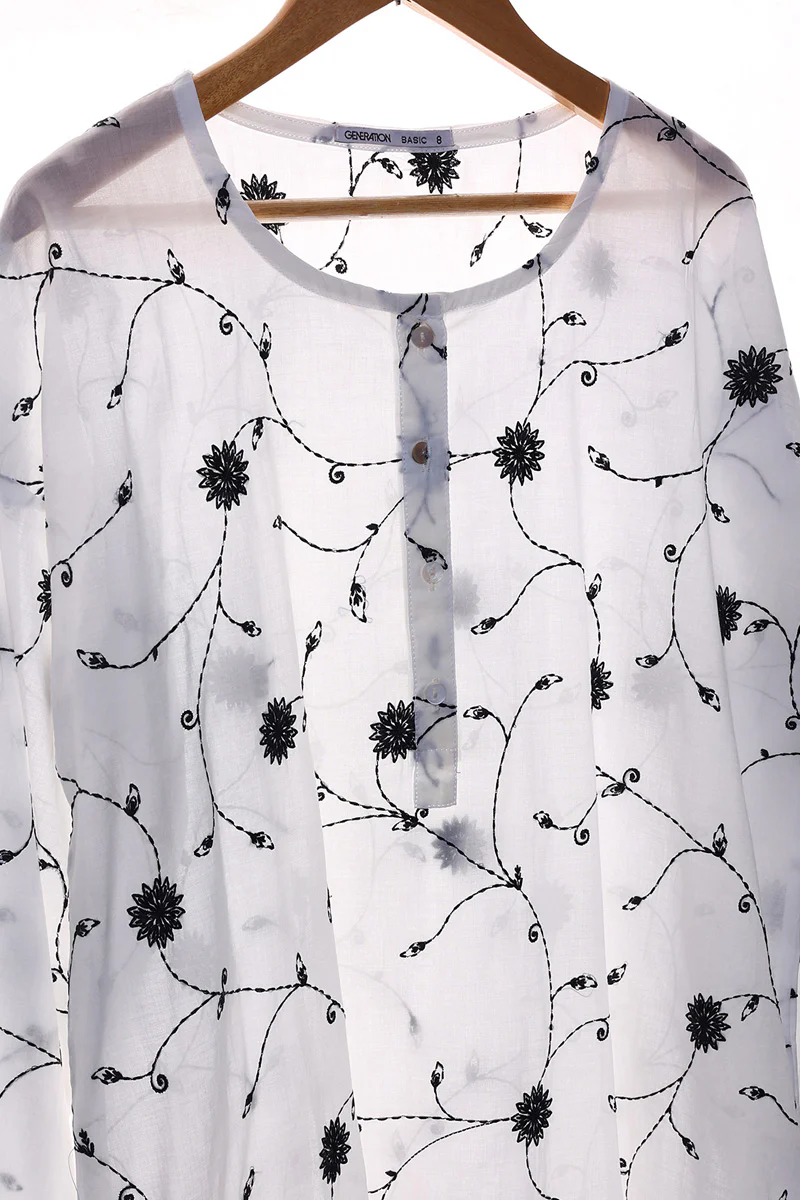 Bahar Jaal Embroidered Kurta - Image 4
