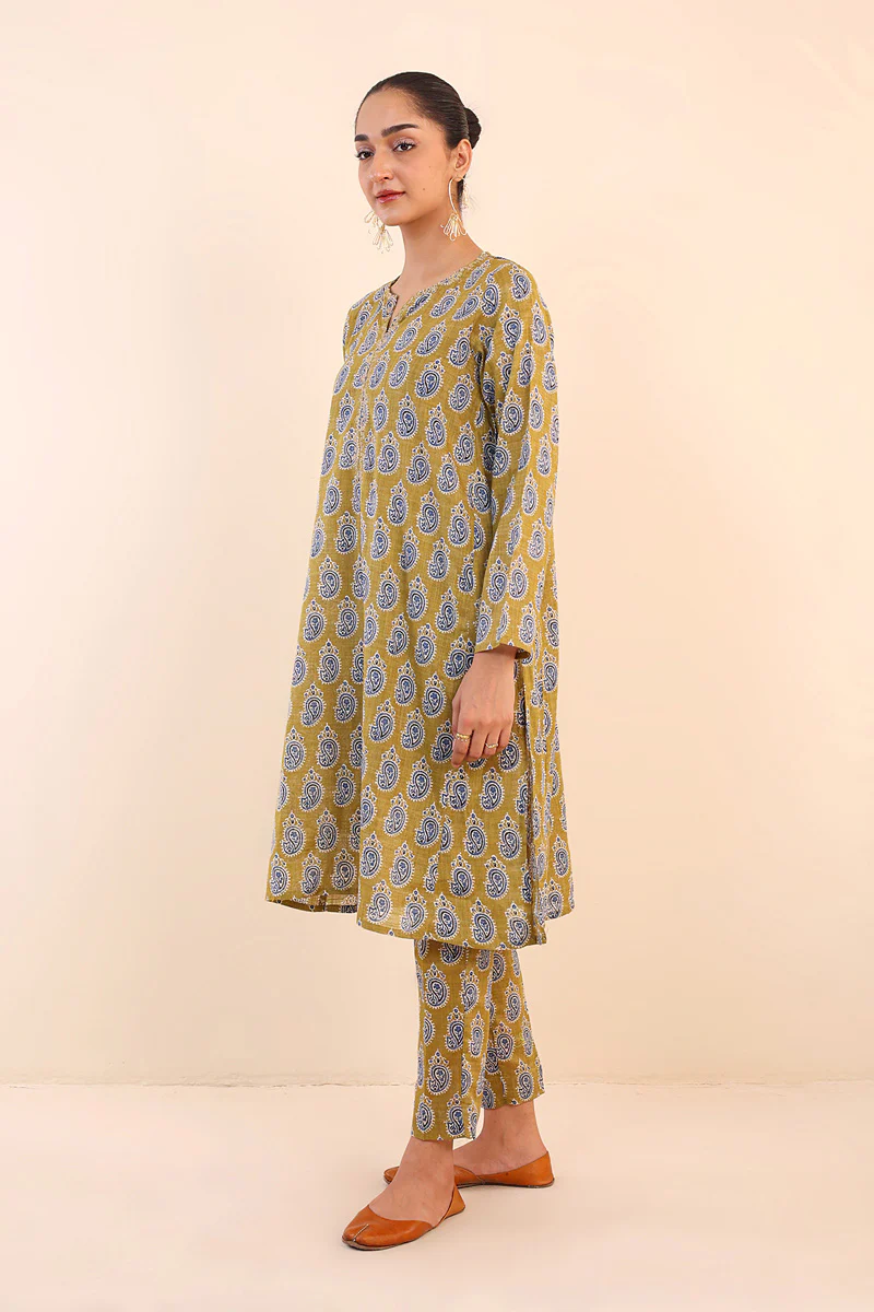 Ajrak Block Printed Suit - Image 7