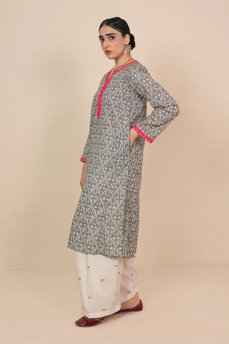 Dhakai A-line Kurta - Image 11