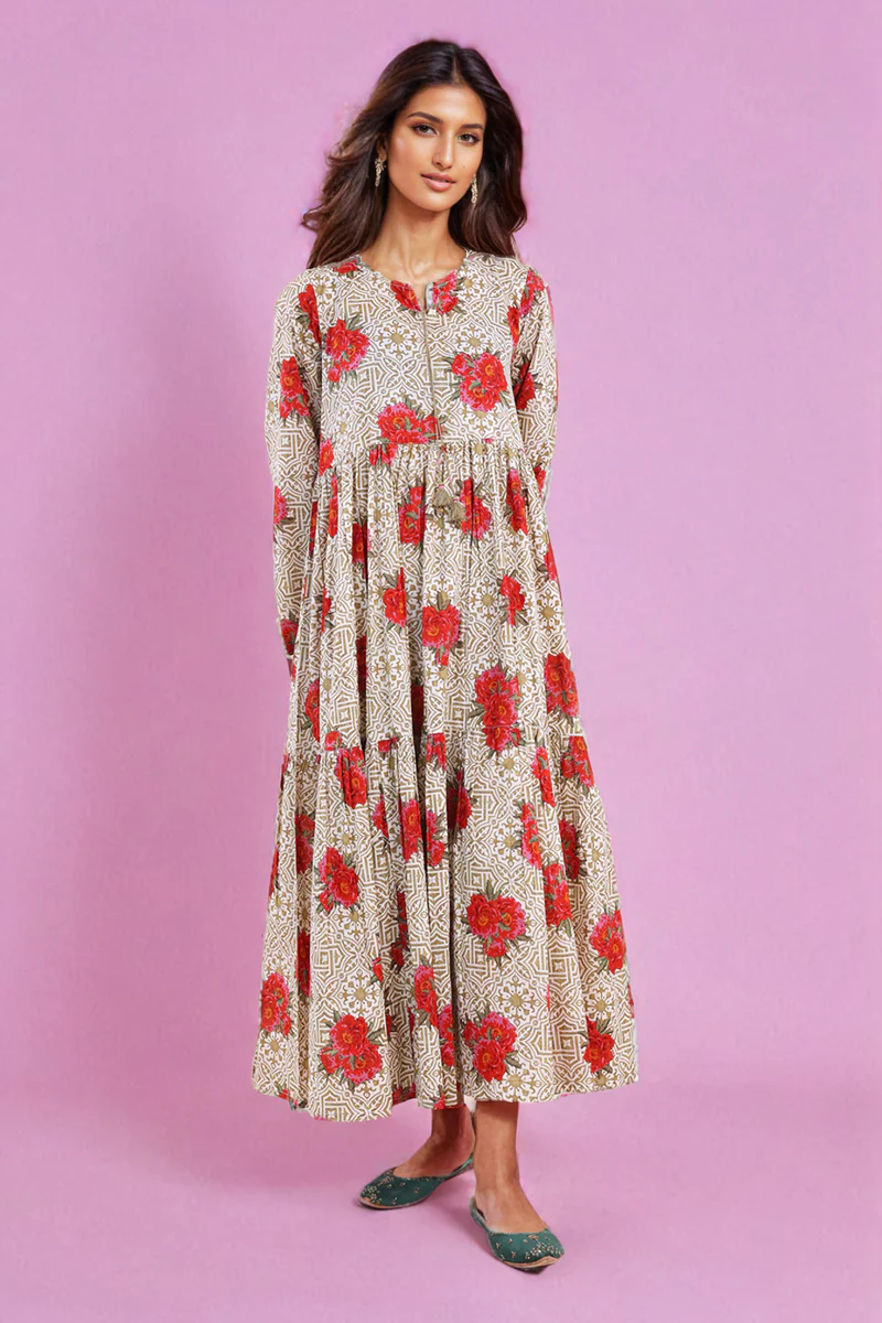 Tilework Dress