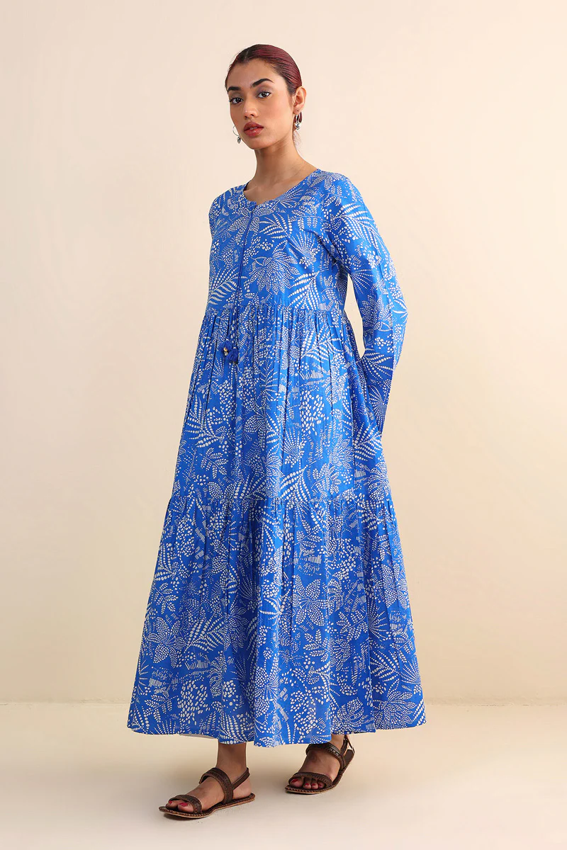Dot It Tiered Dress - Image 3