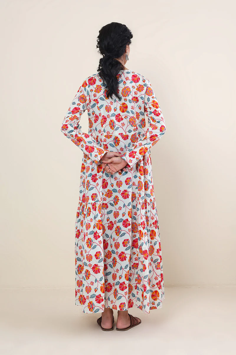 Paithani Tiered Dress - Image 12