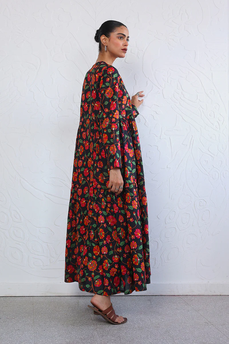 Paithani Tiered Dress - Image 6