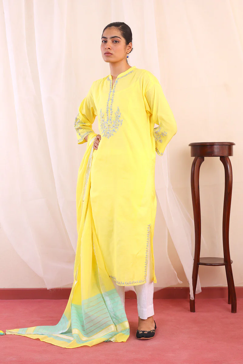 Shehzaadi Chanderi Blend Suit - Image 3