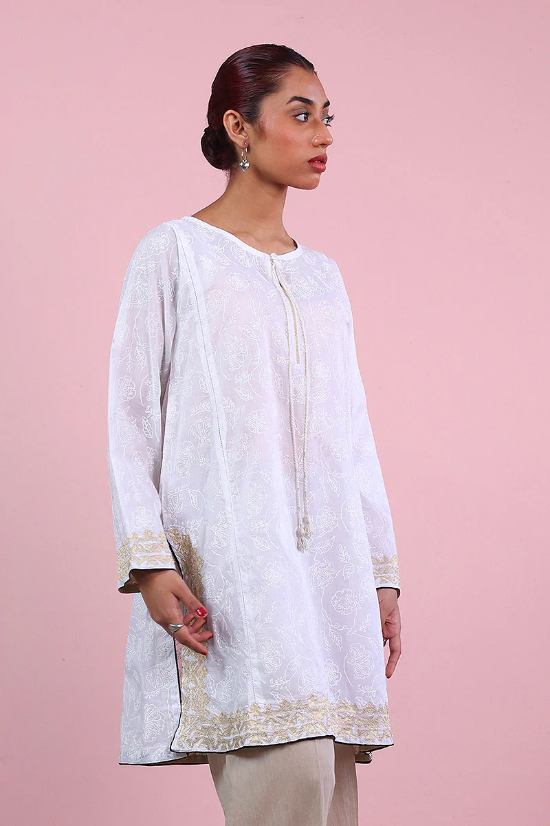 Kausar Screenprinted Kurti - Image 3
