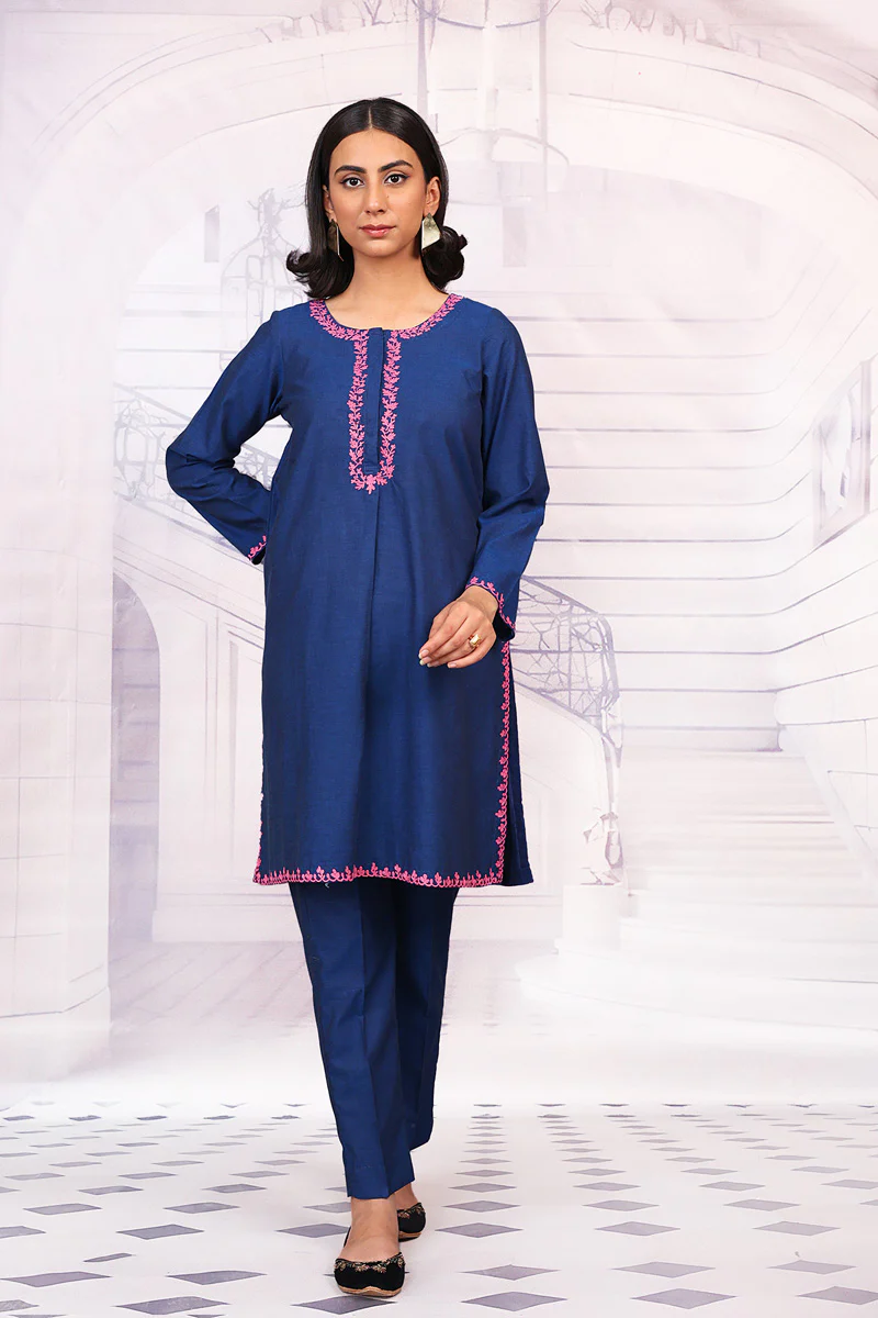 Peacock Embroidered Set - Image 3