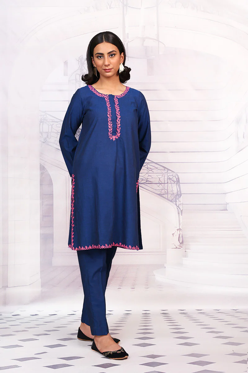 Peacock Embroidered Set - Image 4