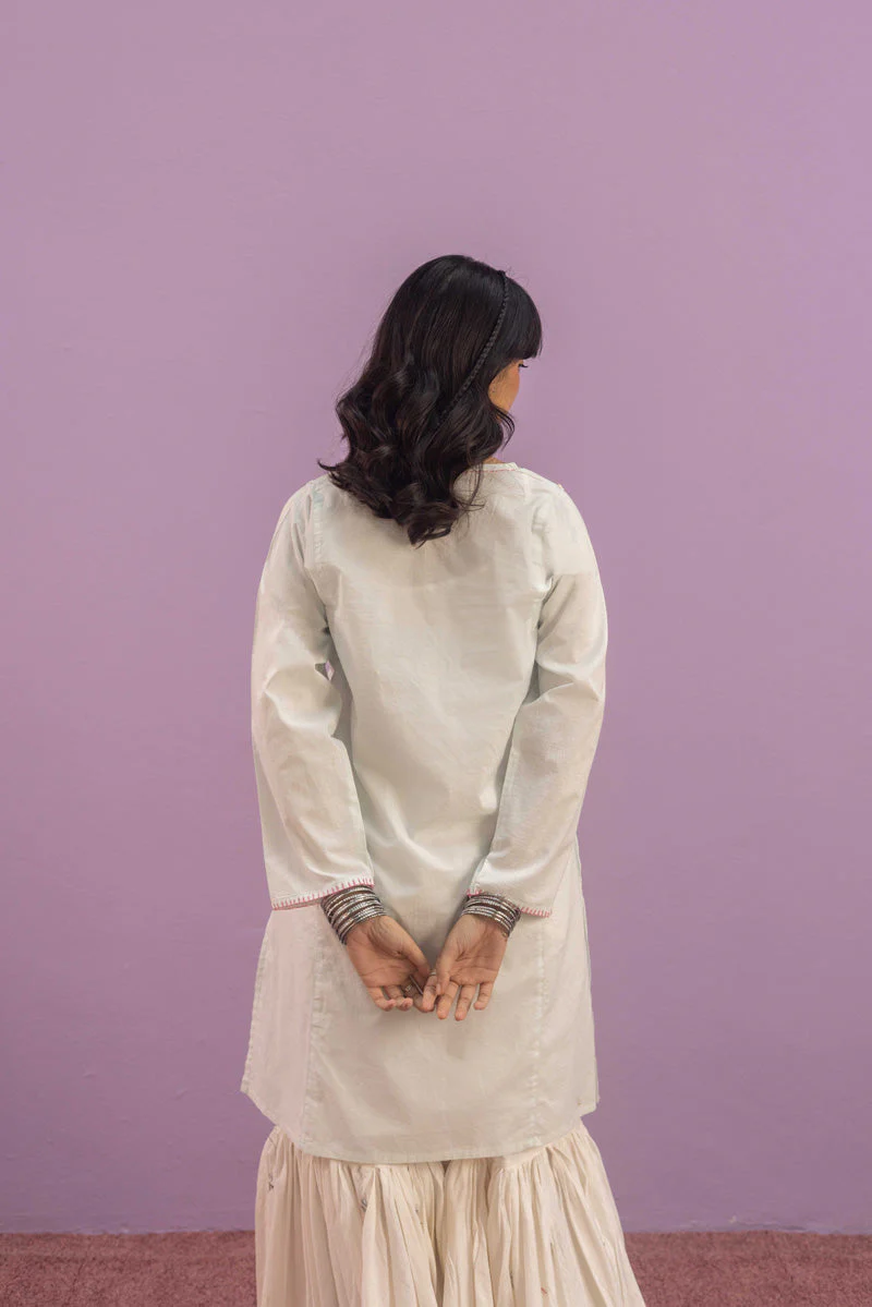 Spring Florets Lustrous Kurta - Image 13