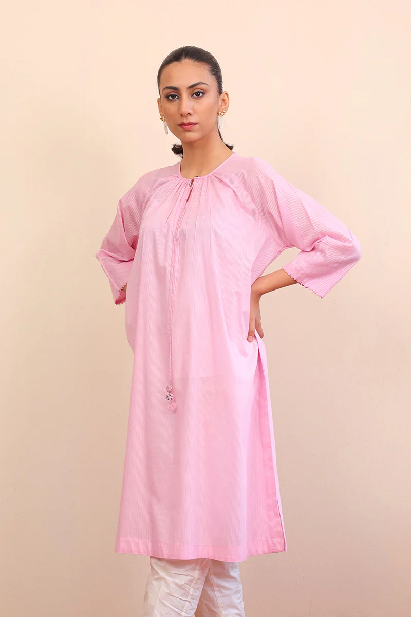 Malmal Crochet Kurta - Image 3