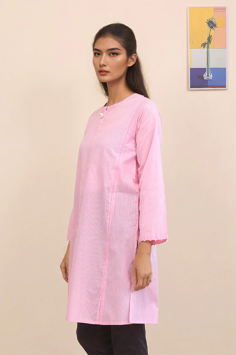 Malmal Striped Kurta - Image 3