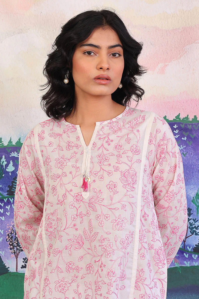 Malmal Embroidered Kurta - Image 2
