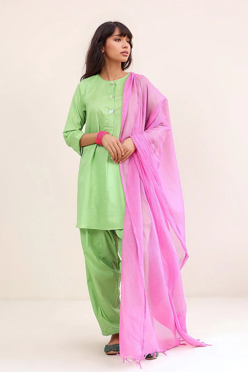 Micro Check Dupatta
