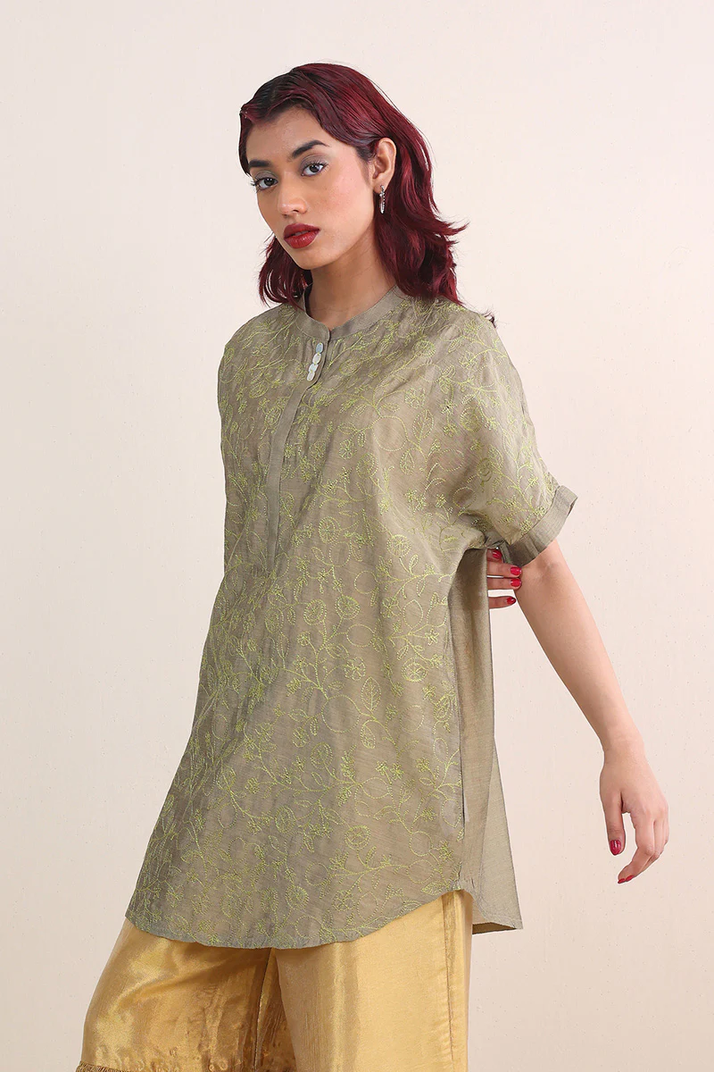 Fleur Amour Chanderi Blend Top - Image 4
