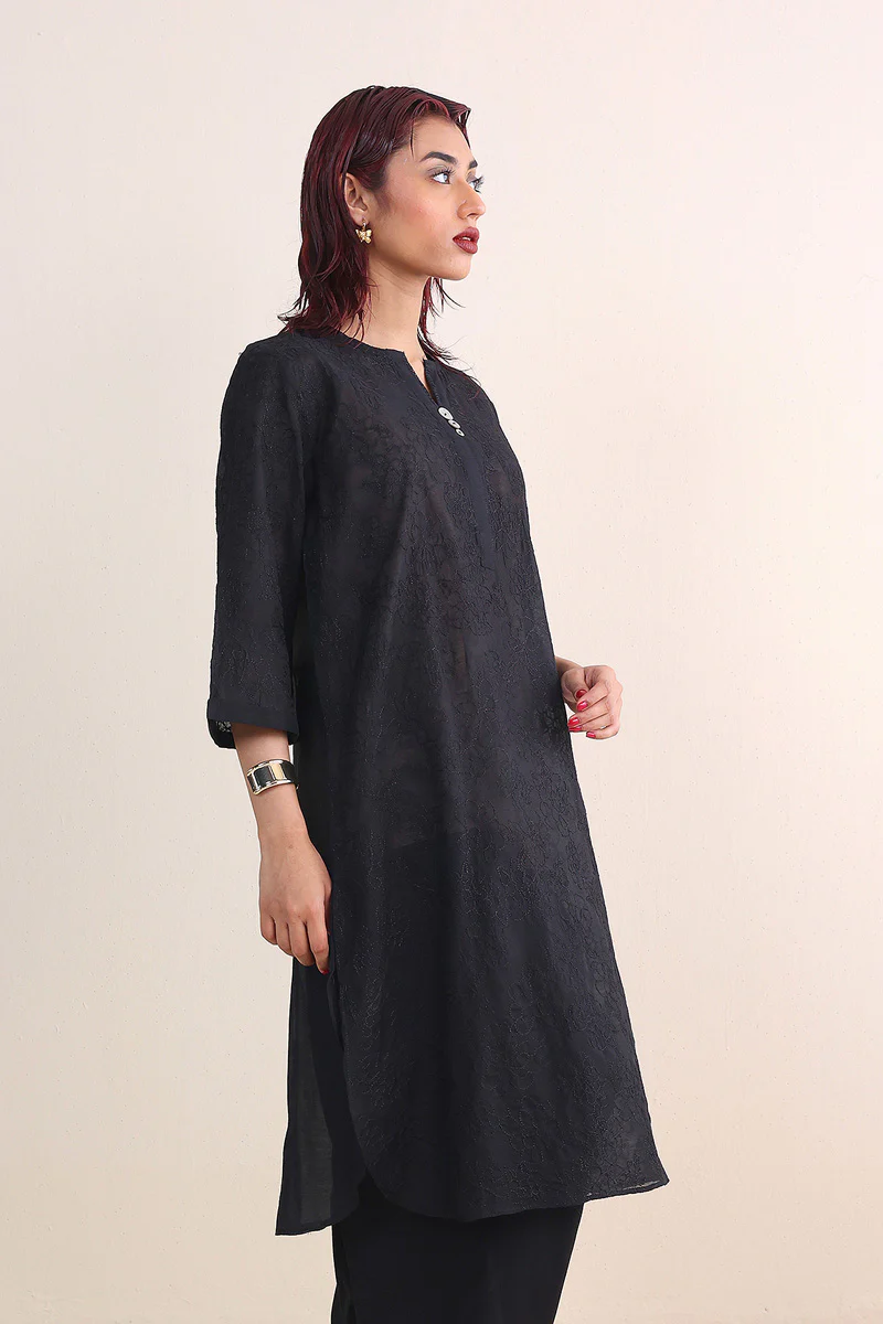 Fleur Amour Embroidered Kameez - Image 7