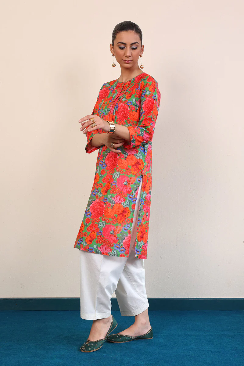 Mix Tape Printed Kurta - Image 3