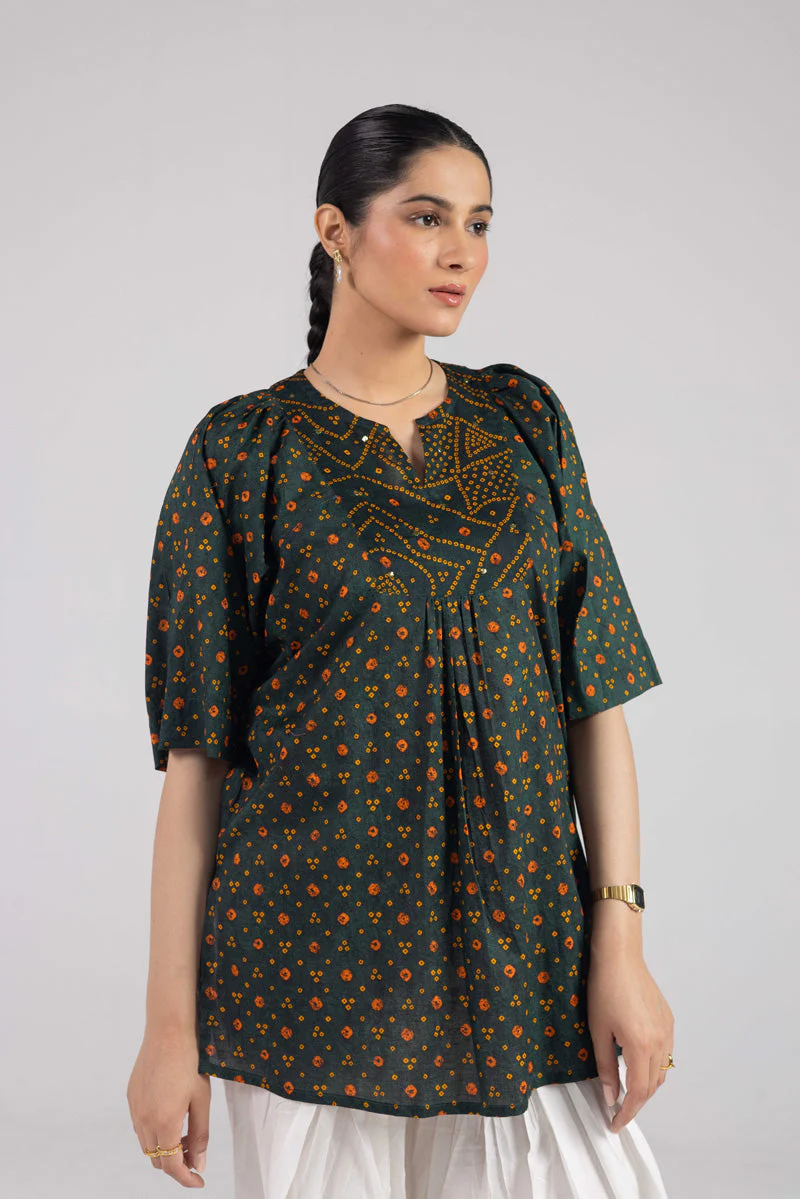 Printed Bandhani Bliss Top - Image 14