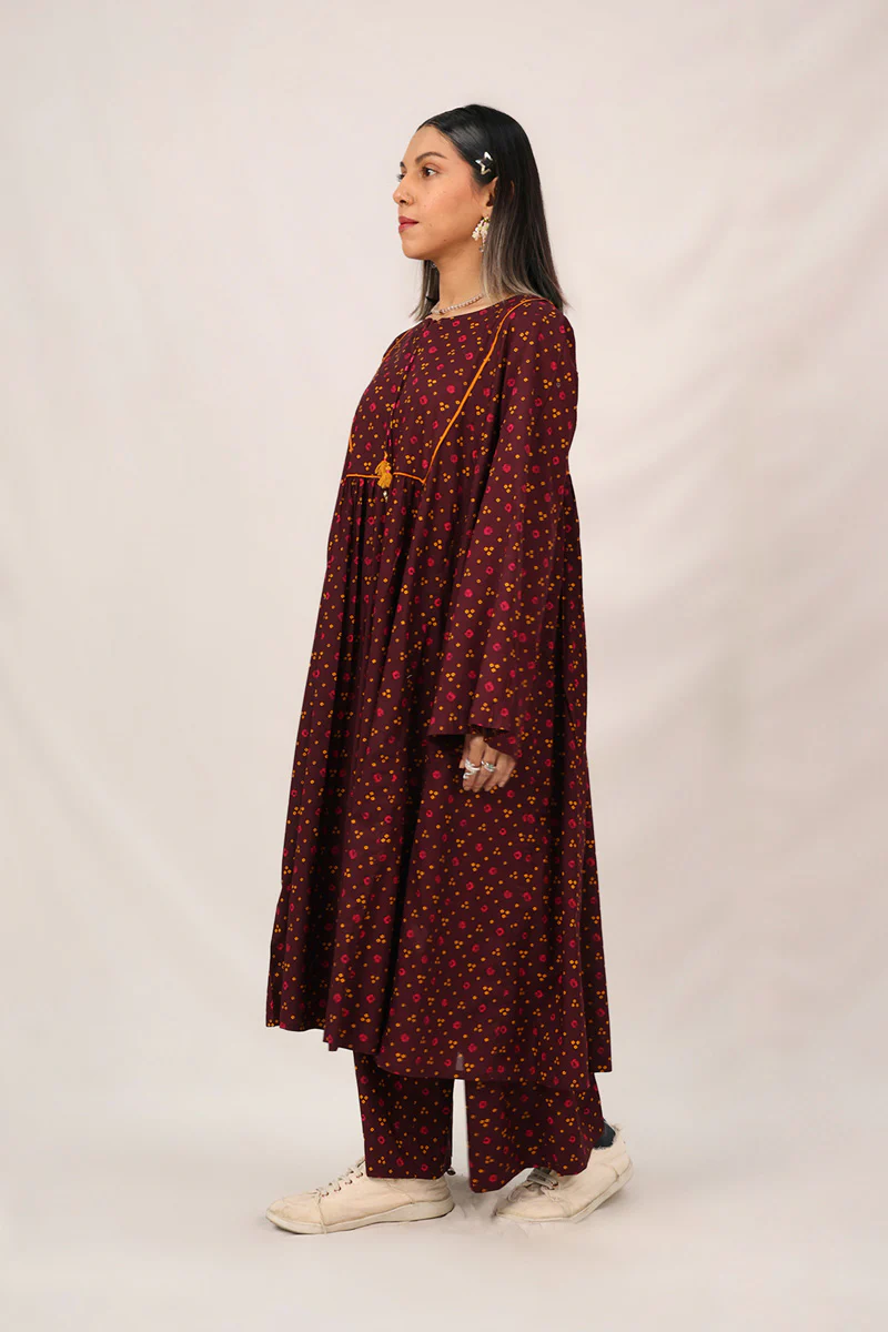 Tasseled Bandhani Bliss Set - Image 12