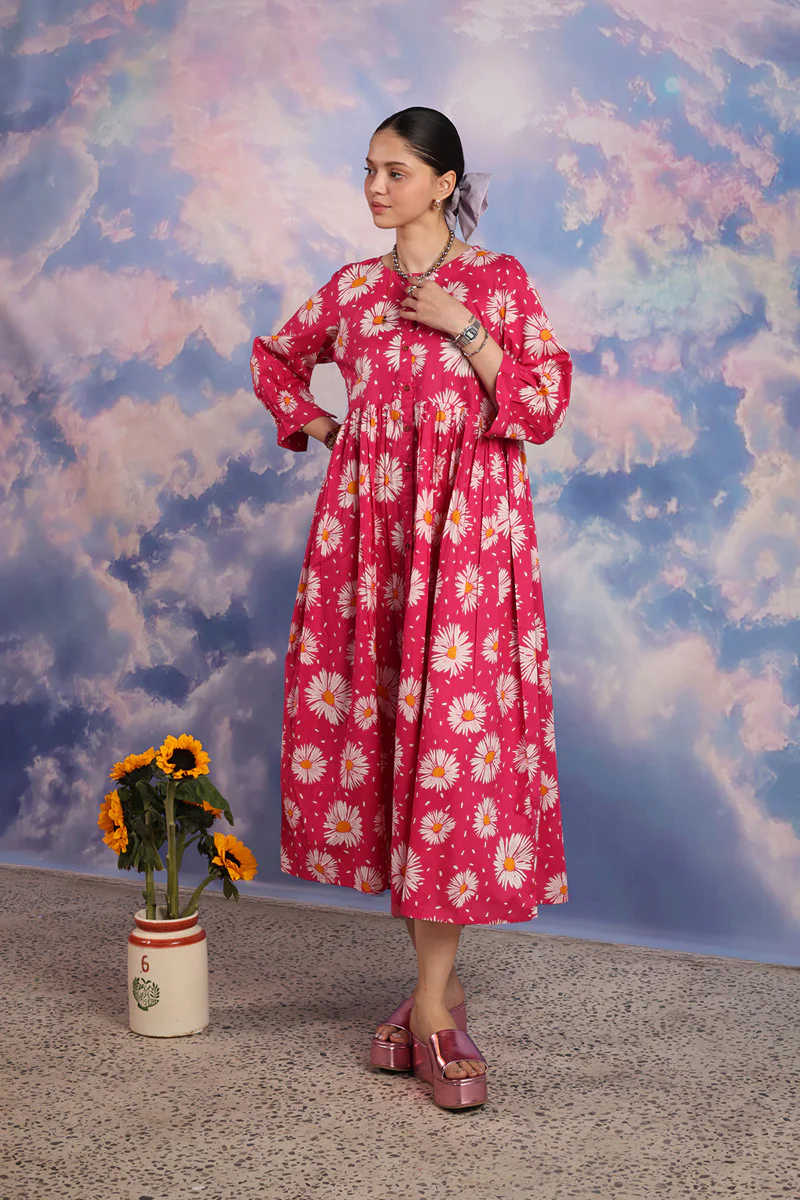 Essence of Pure Sunflowers Frock - Image 9