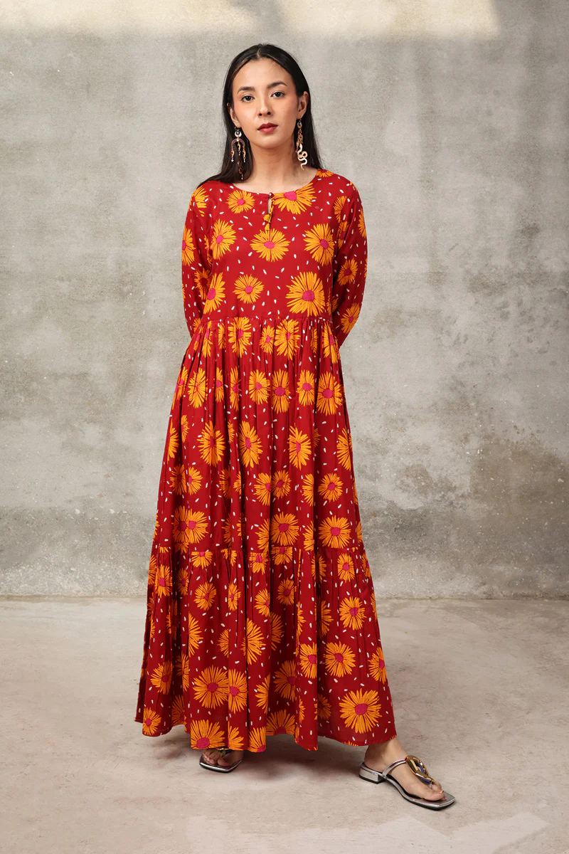 Sunflowers Scape Frock - Image 14