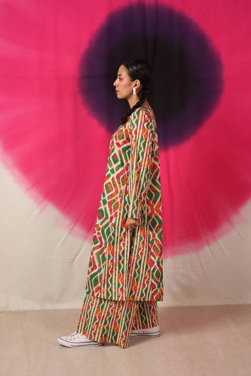 Ikkat Art Co-Ord Set - Image 18