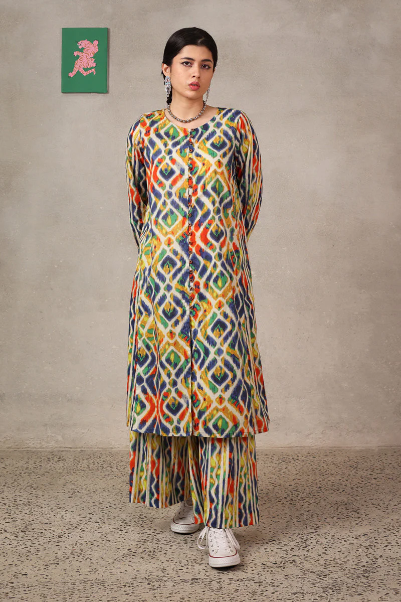 Ikkat Art Co-Ord Set - Image 25