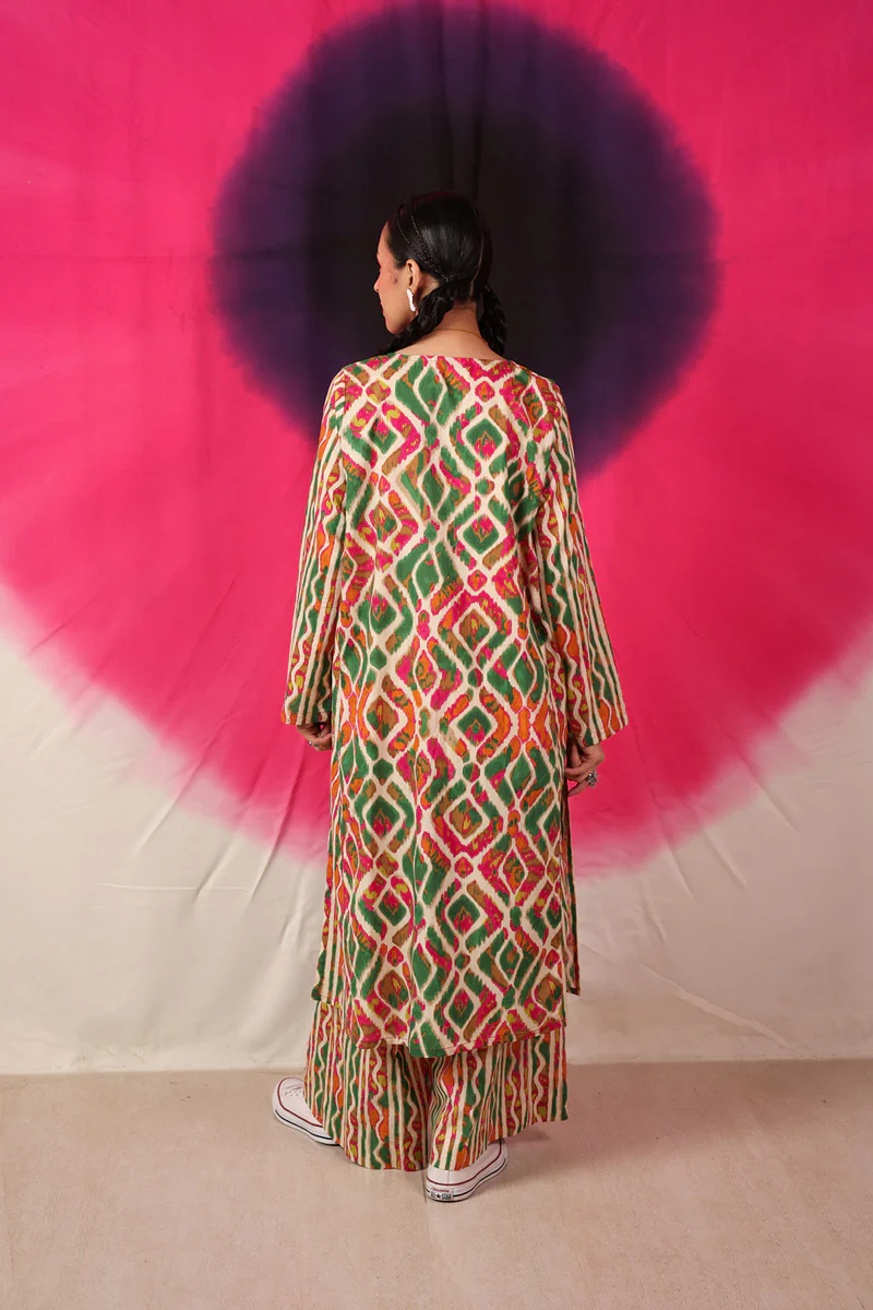 Ikkat Art Co-Ord Set - Image 5