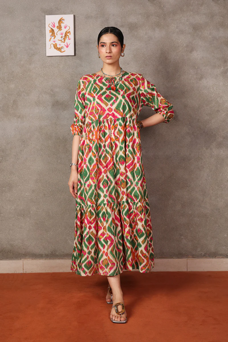 Ikkat Mystique Frock - Image 11