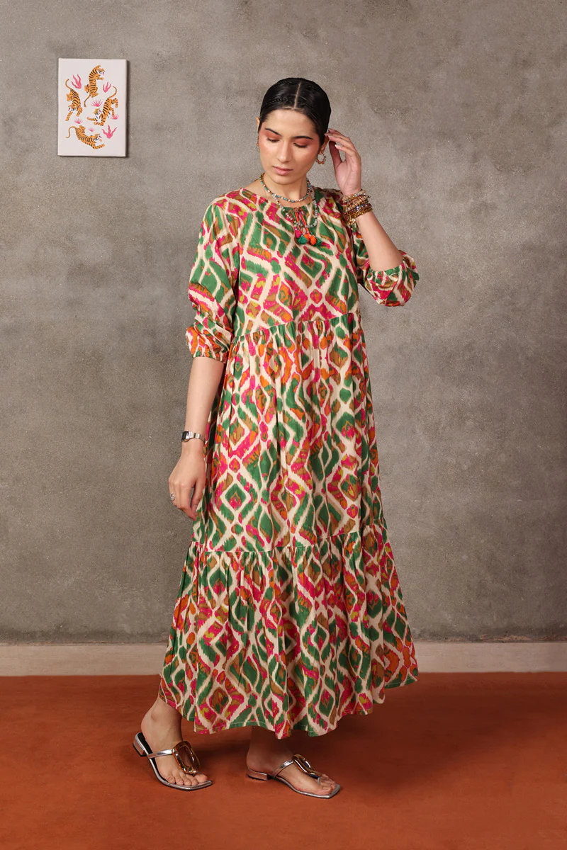 Ikkat Mystique Frock - Image 6
