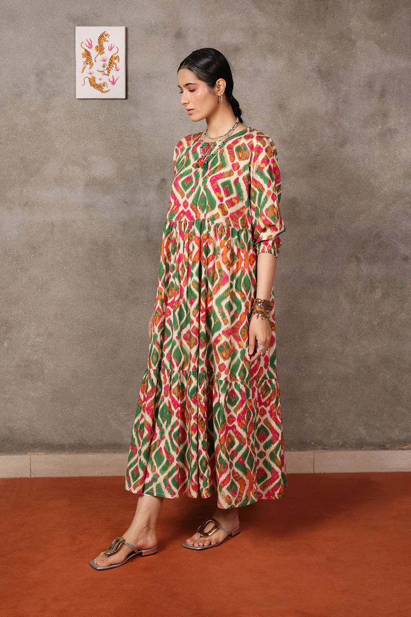 Ikkat Mystique Frock - Image 8