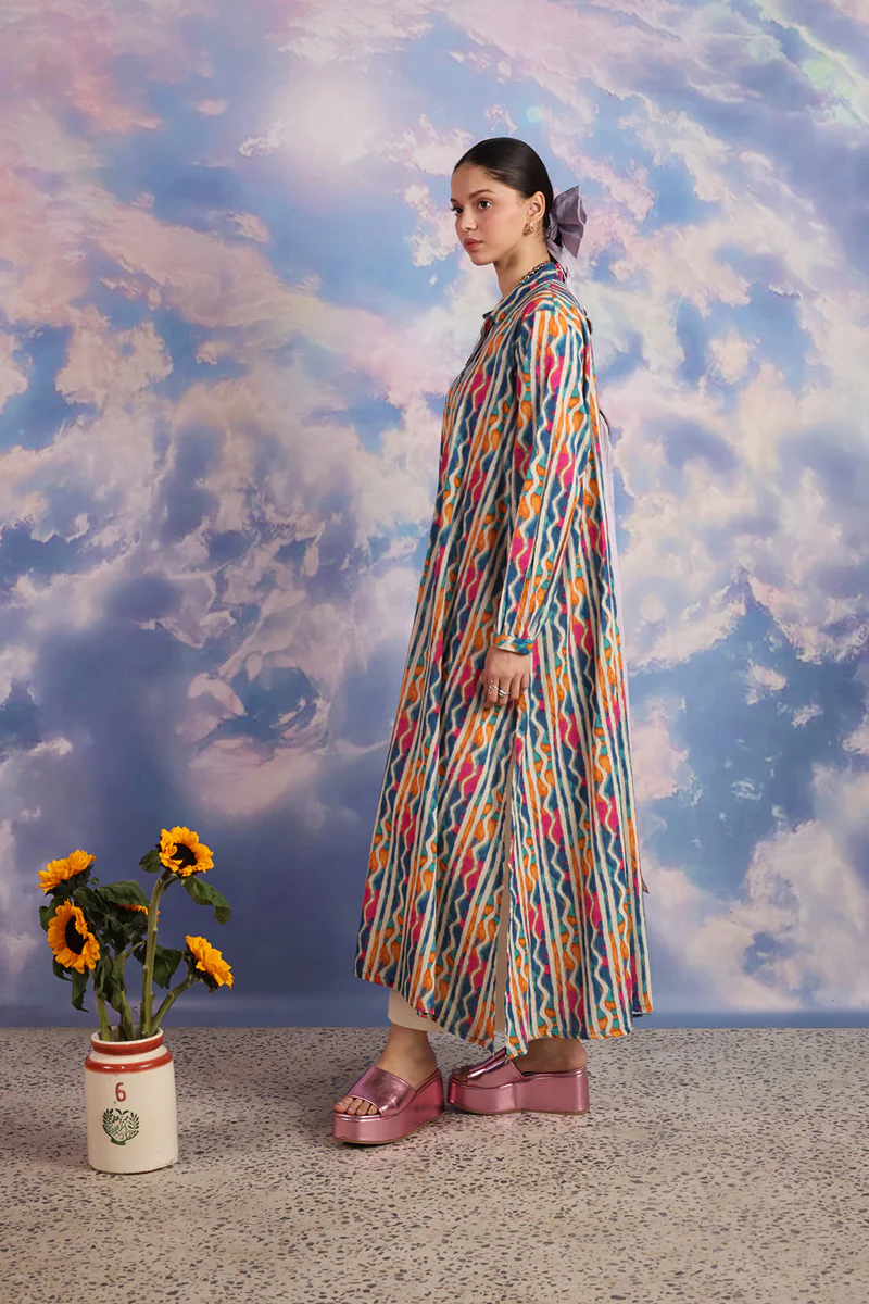 Tinted Ikkat Kurta - Image 8