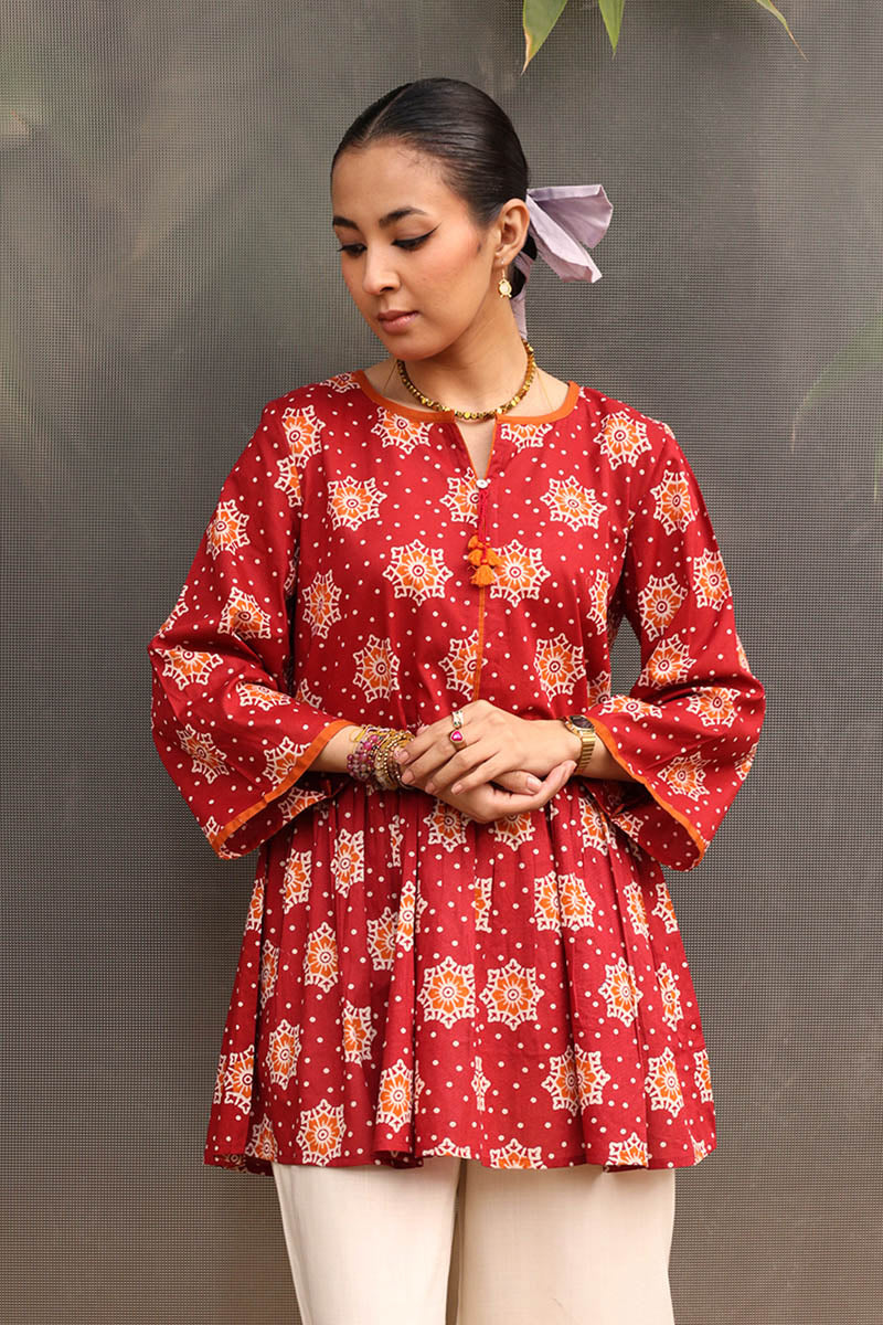 Tricolor Dabu Peplum - Image 12