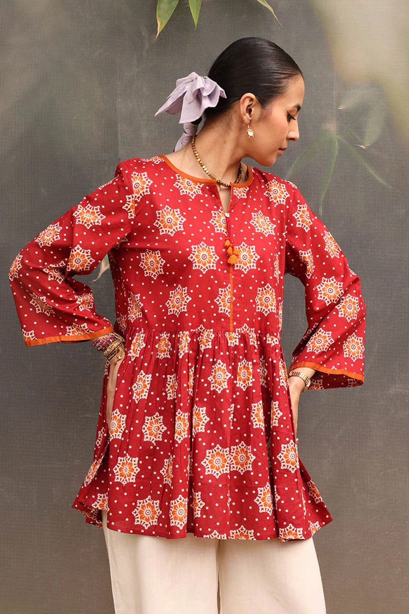 Tricolor Dabu Peplum - Image 17