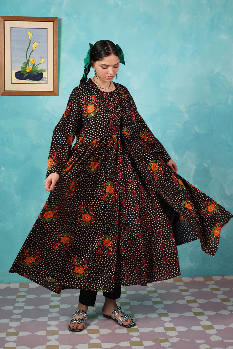 Serene Folk Garden Kurta - Image 21