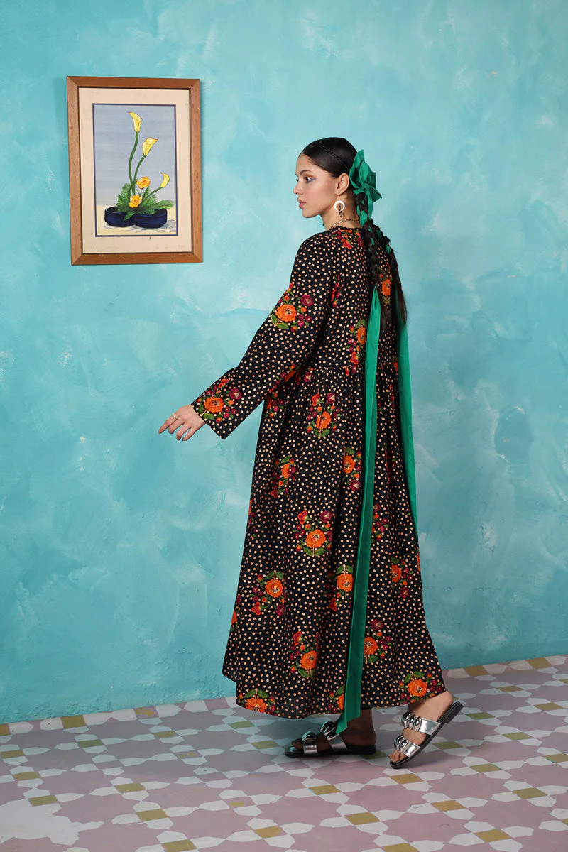 Serene Folk Garden Kurta - Image 25