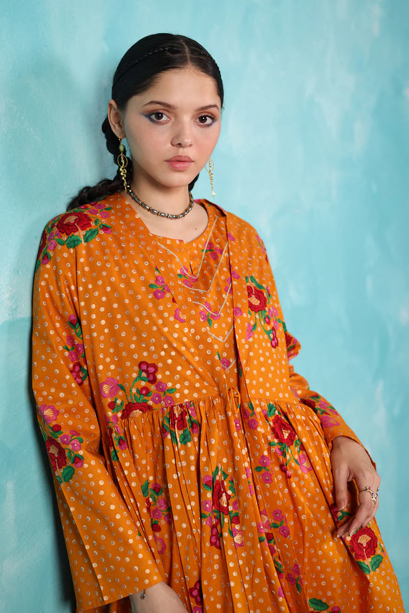 Serene Folk Garden Kurta - Image 28