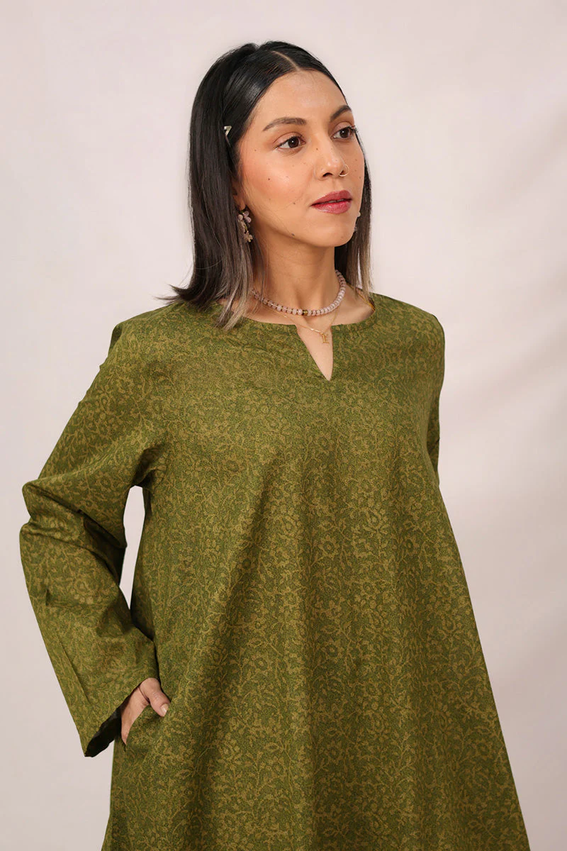 Contrast Printed Feather Flow Set - Image 21
