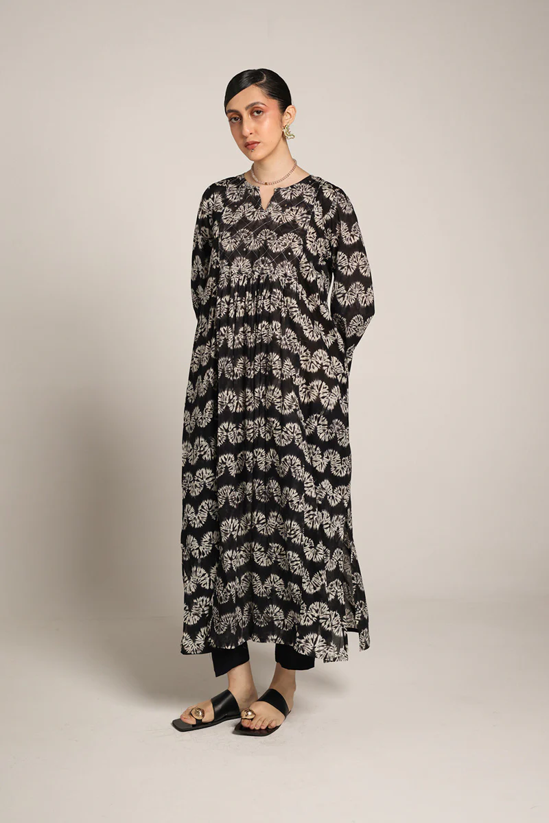 Shibori Mukaish Frock - Image 3