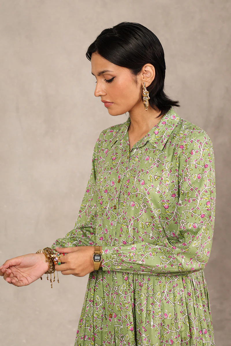 Kalamkari Baagh Button-Down Kurta - Image 23