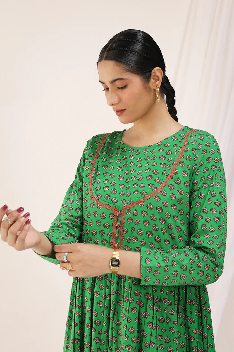 Rang Mahal Printed Dress - Image 4