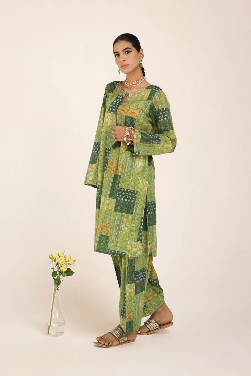 Patchwork Kantha Ensemble - Image 6