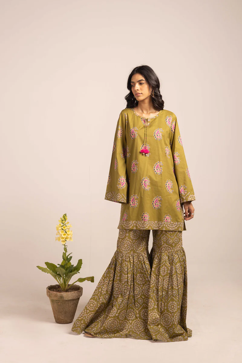 Gotta Glow Gharara Ensemble - Image 13