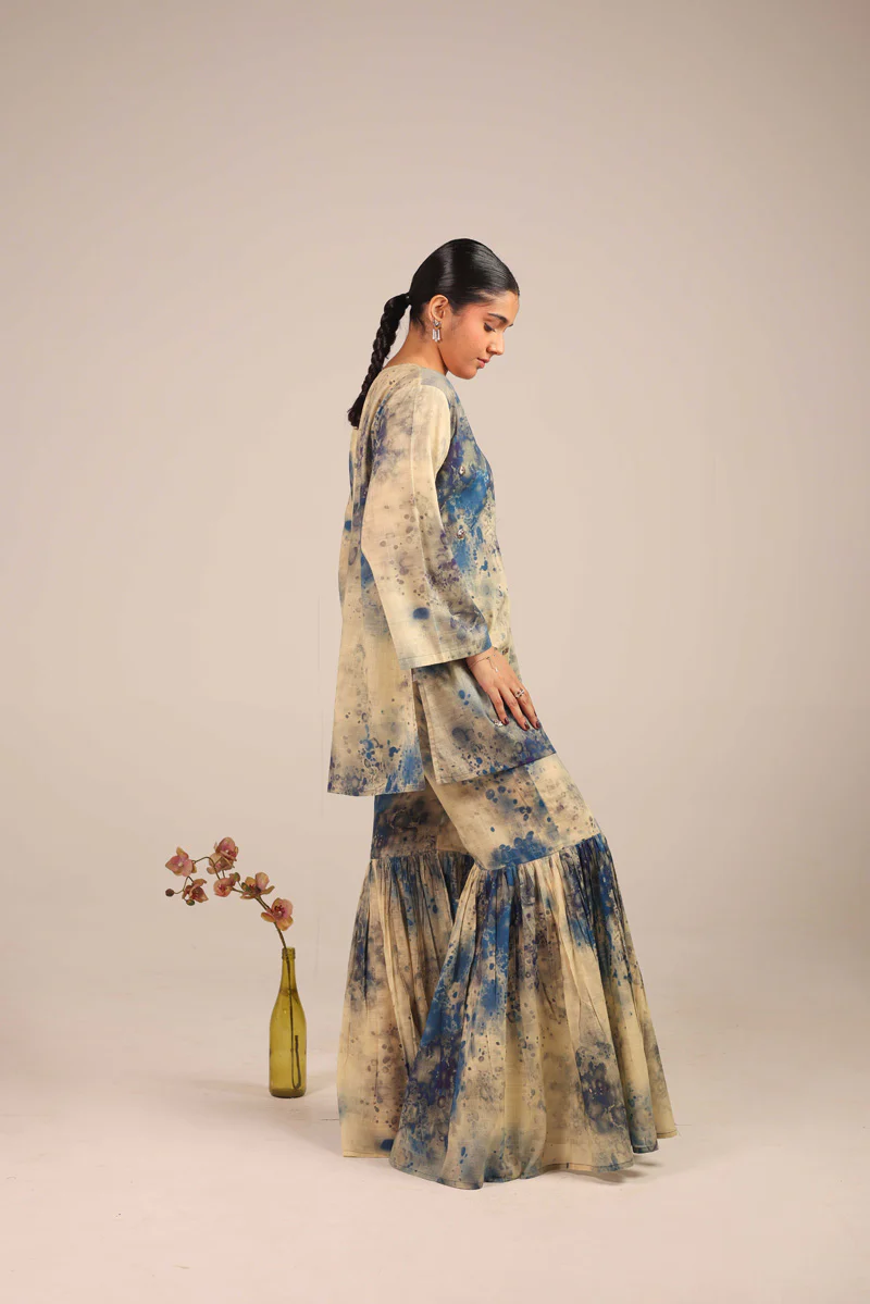 Splash Tastic Gota Glint Gharara Set - Image 7