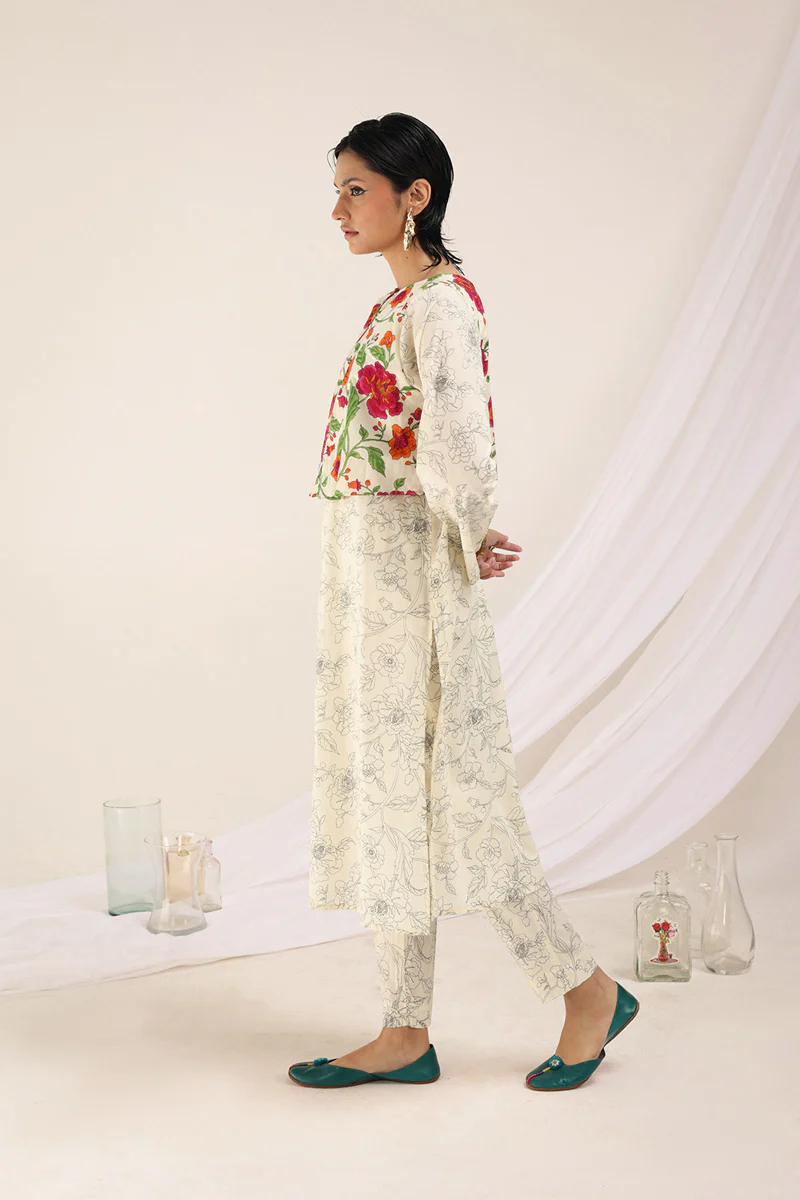 Chintz Garden Koti Ensemble - Image 9