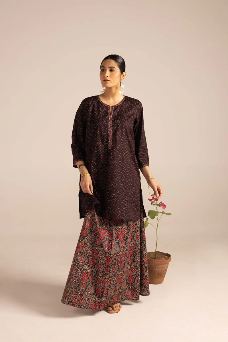 Pure Ajrak Tales Skirt Duo - Image 13