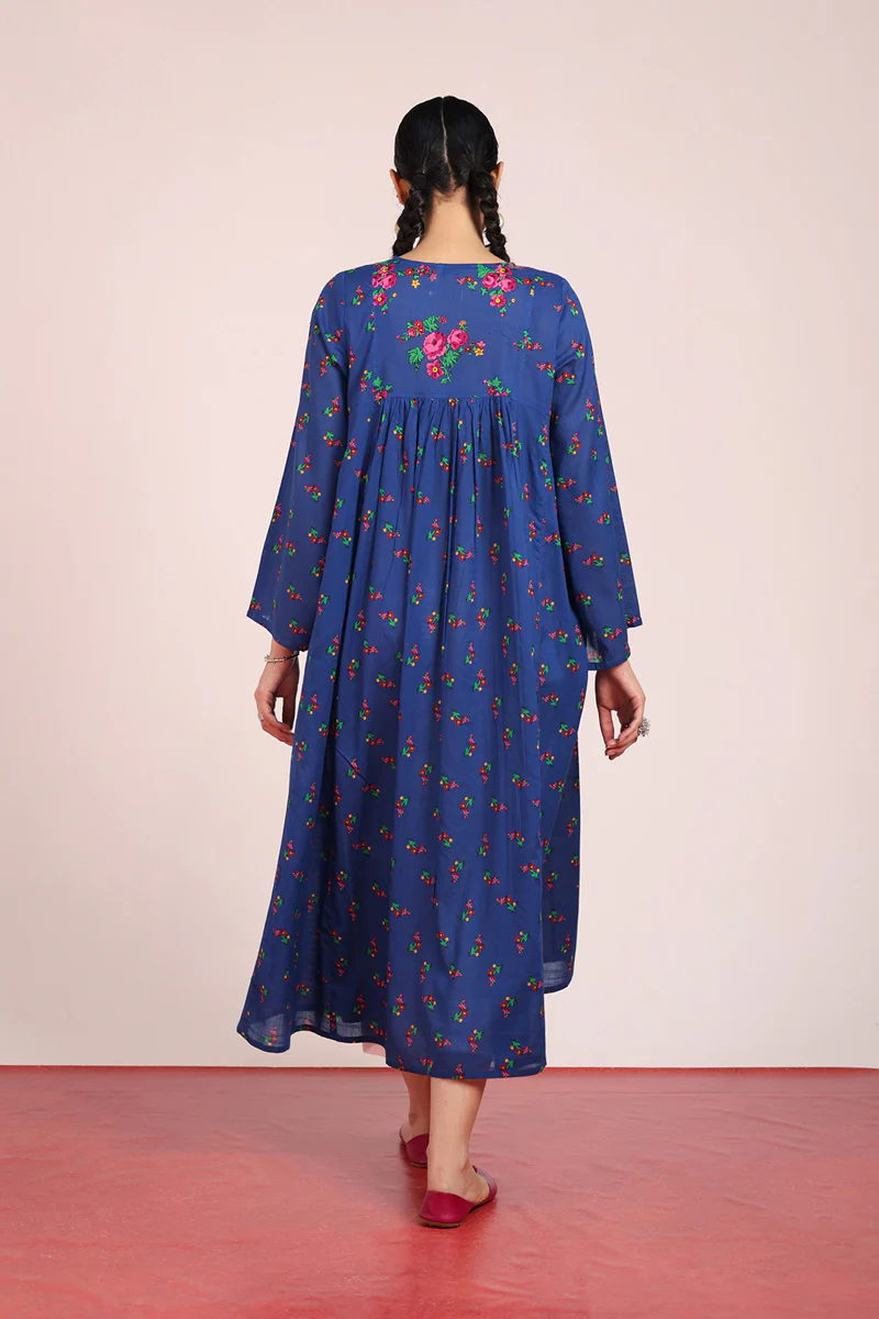Balochi Garden Flared Frock - Image 9