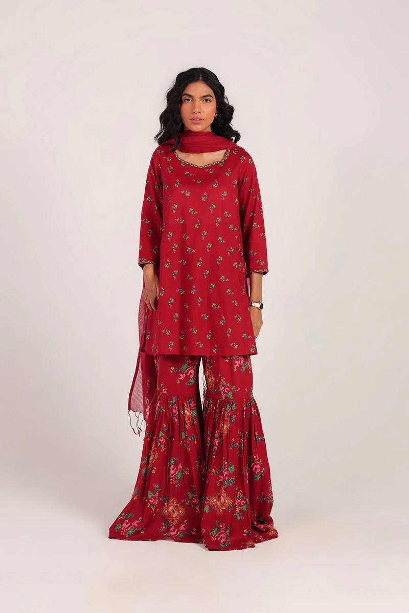 Balochi Garden Gharara Set - Image 11