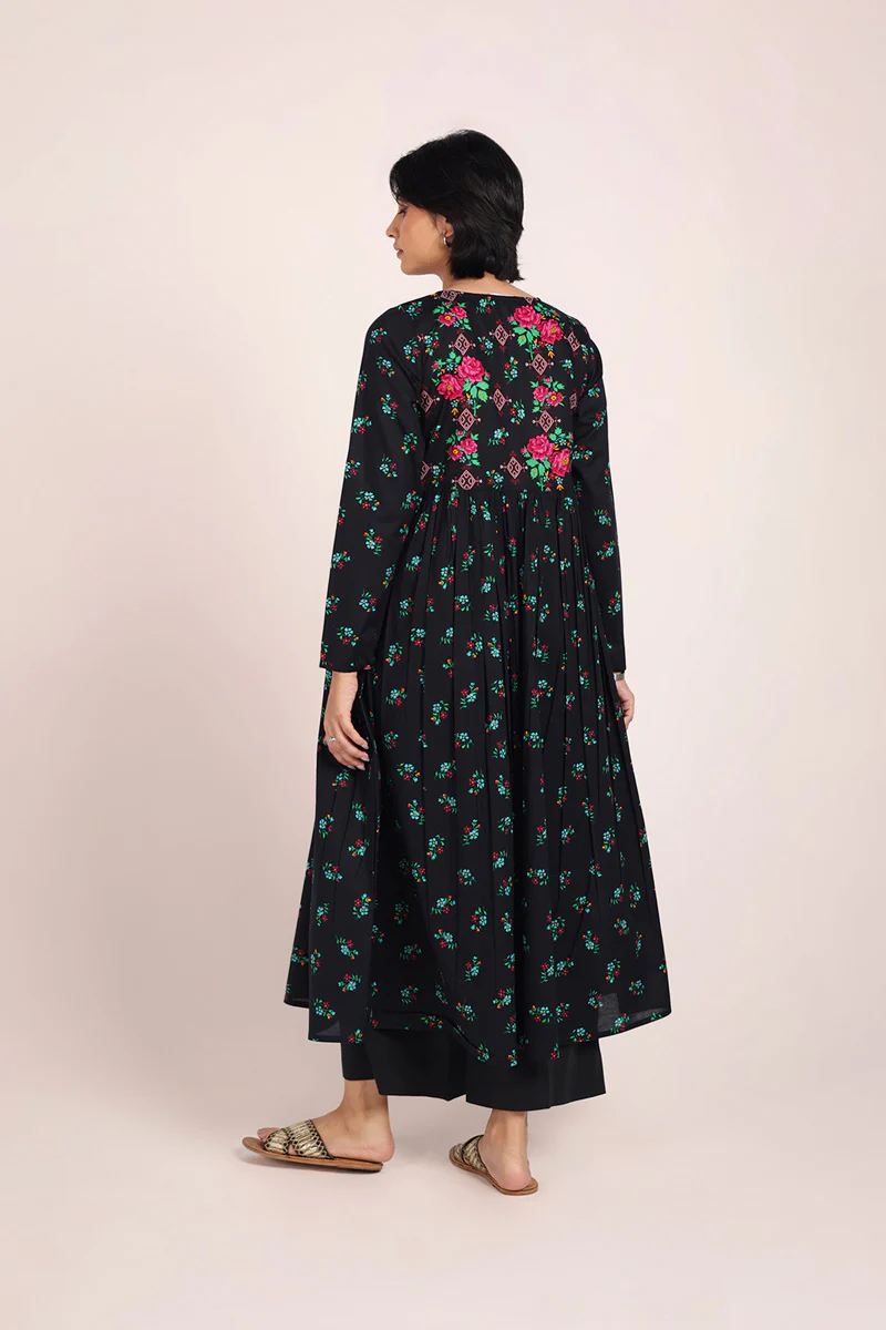 Heart of Balochi Booti Frock - Image 4